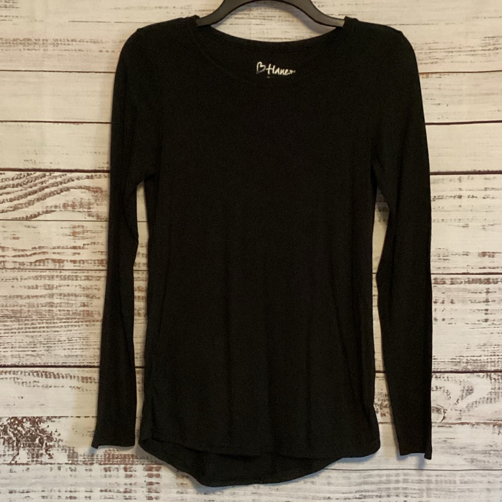 Hanes Classic Black Long Sleeve Tee